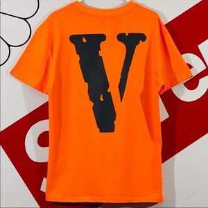 VLONE Oversized Medium Orange Big Logo T-Shirt